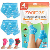 Thumbnail for Moisturizing Gel Heel Socks - Fuzzy