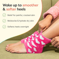 Thumbnail for Moisturizing Gel Heel Socks - Fuzzy