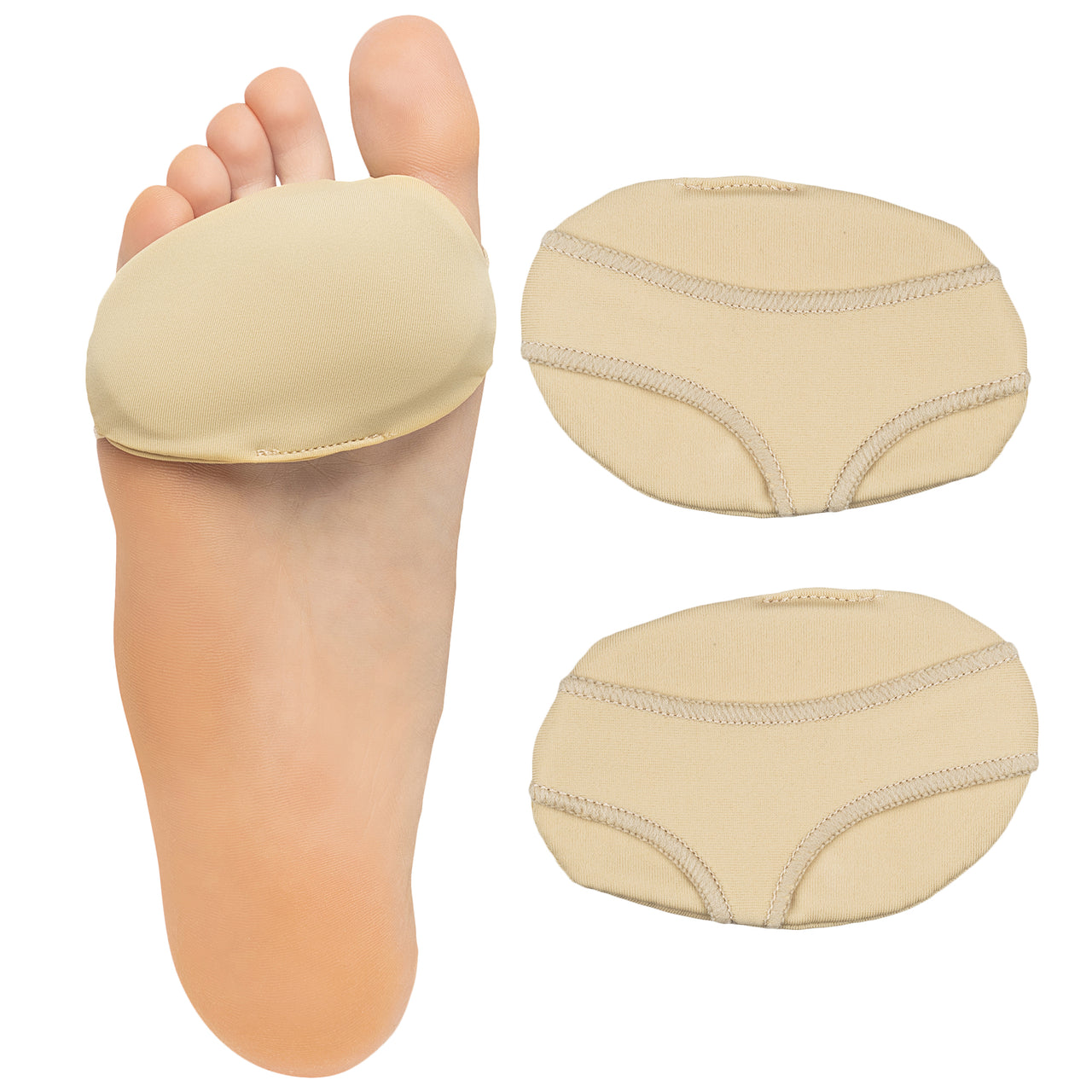 Fabric Metatarsal Sleeve Gel Pads Cushion Ball of Foot (Pair) - ZenToes