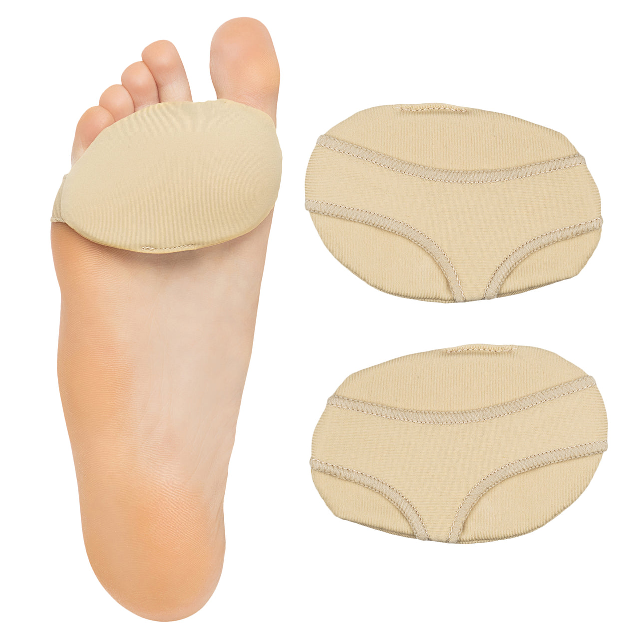 Fabric Metatarsal Sleeve Gel Pads Cushion Ball of Foot (Pair) - ZenToes