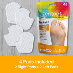 Repositionable Gel Pads for Ball of Foot - 2 Pairs - ZenToes