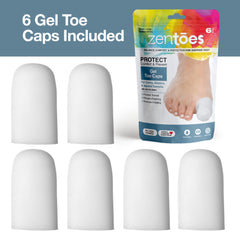 Gel Toe Caps, Large - 6 Count - ZenToes