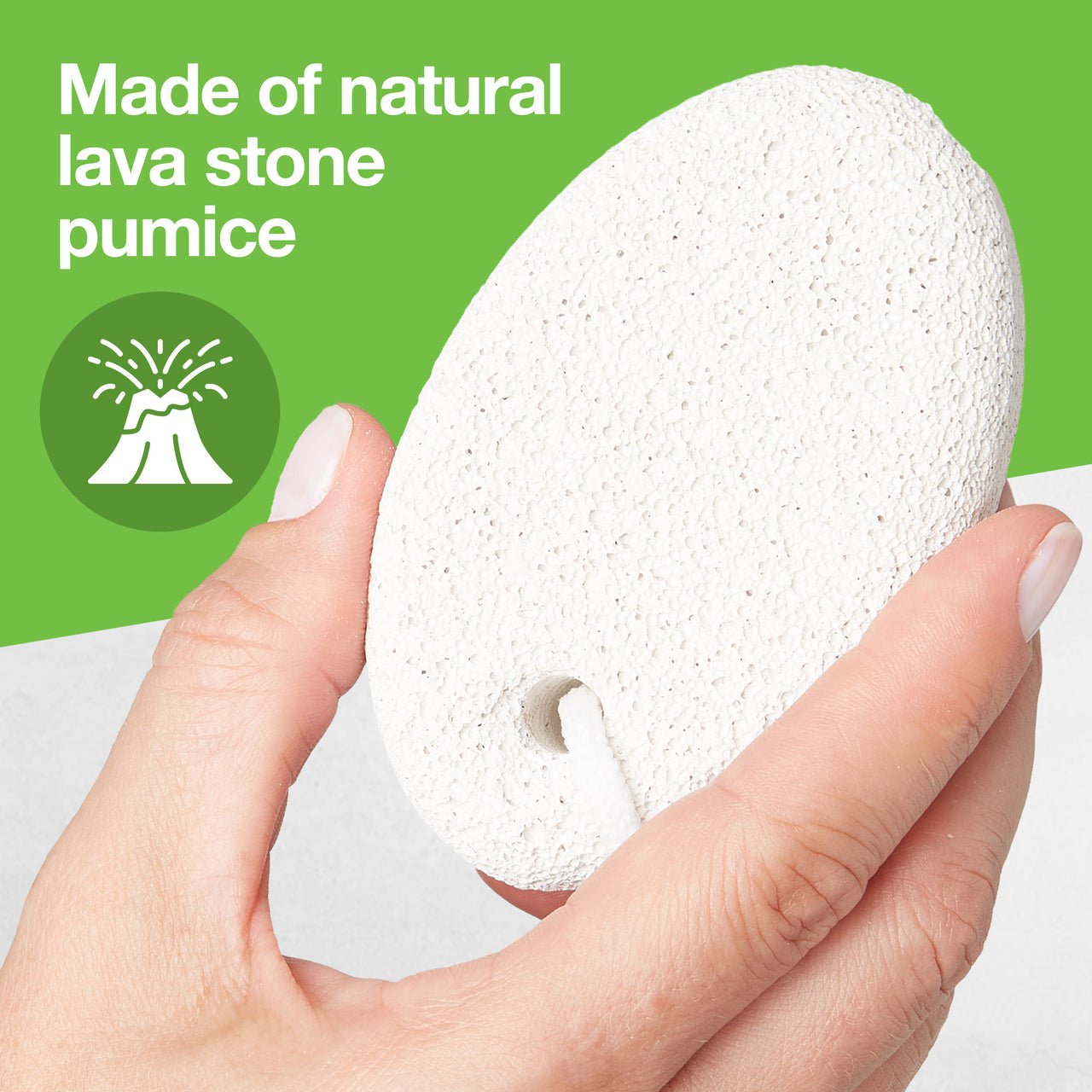 Natural Lava Pumice Stone Pedicure Callus Remover - 2 Pack - ZenToes