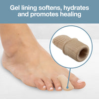 Thumbnail for Fabric Gel Lined Toe Protector Caps - 5 Pack - ZenToes