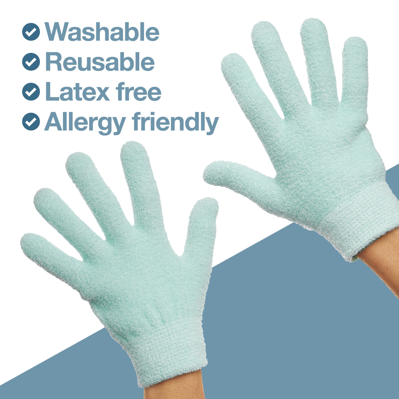 Gel Moisturizing Gloves for Dry Hands - 1 Pair - ZenToes