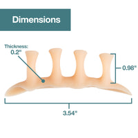 Thumbnail for Hammer Toe Separator Crest with No Loop - 4 Pack - ZenToes