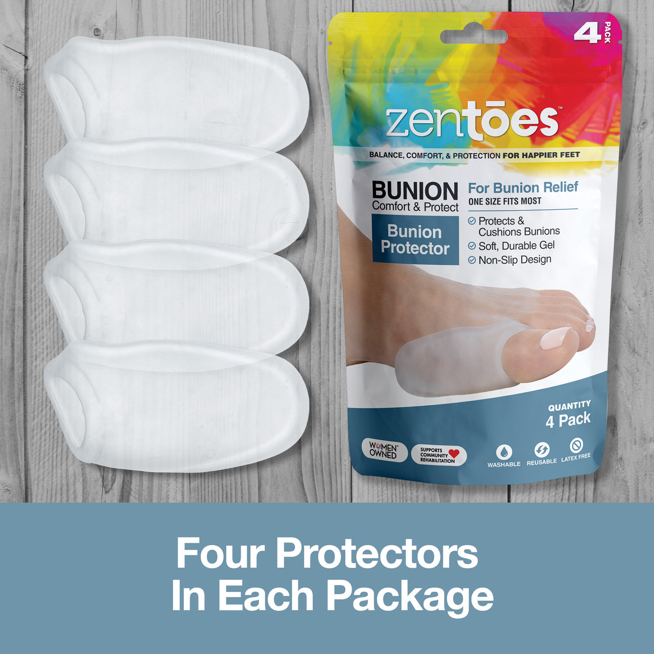 Soft Gel Bunion Shields - 2 Pairs - ZenToes