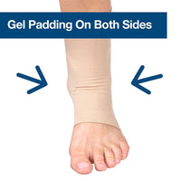 Thumbnail for Ankle Bone Protection Socks Malleolar Sleeves with Gel Pads - 1 Pair - ZenToes