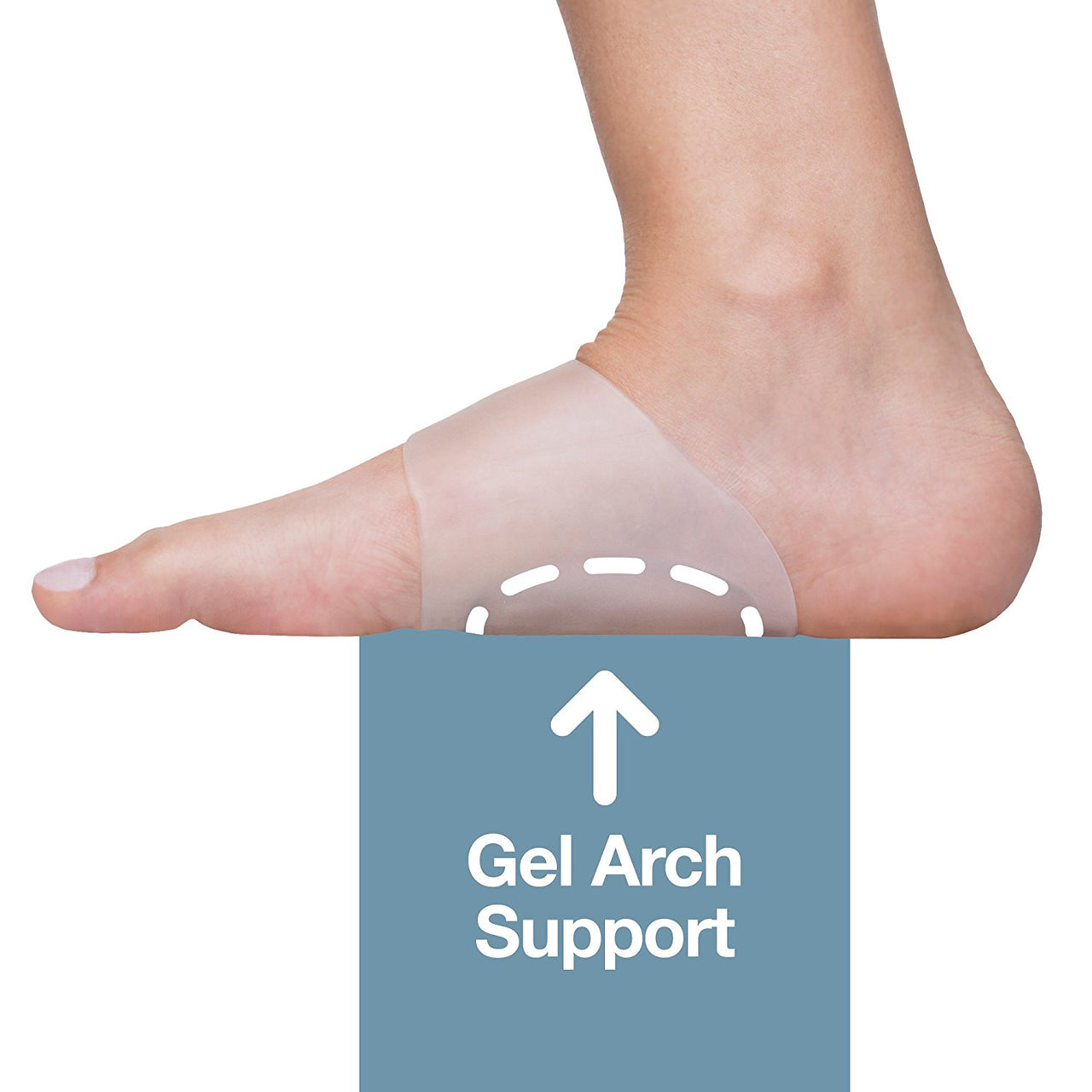 Arch Support Gel Sleeves for Plantar Fasciitis - Pack of 2 - ZenToes