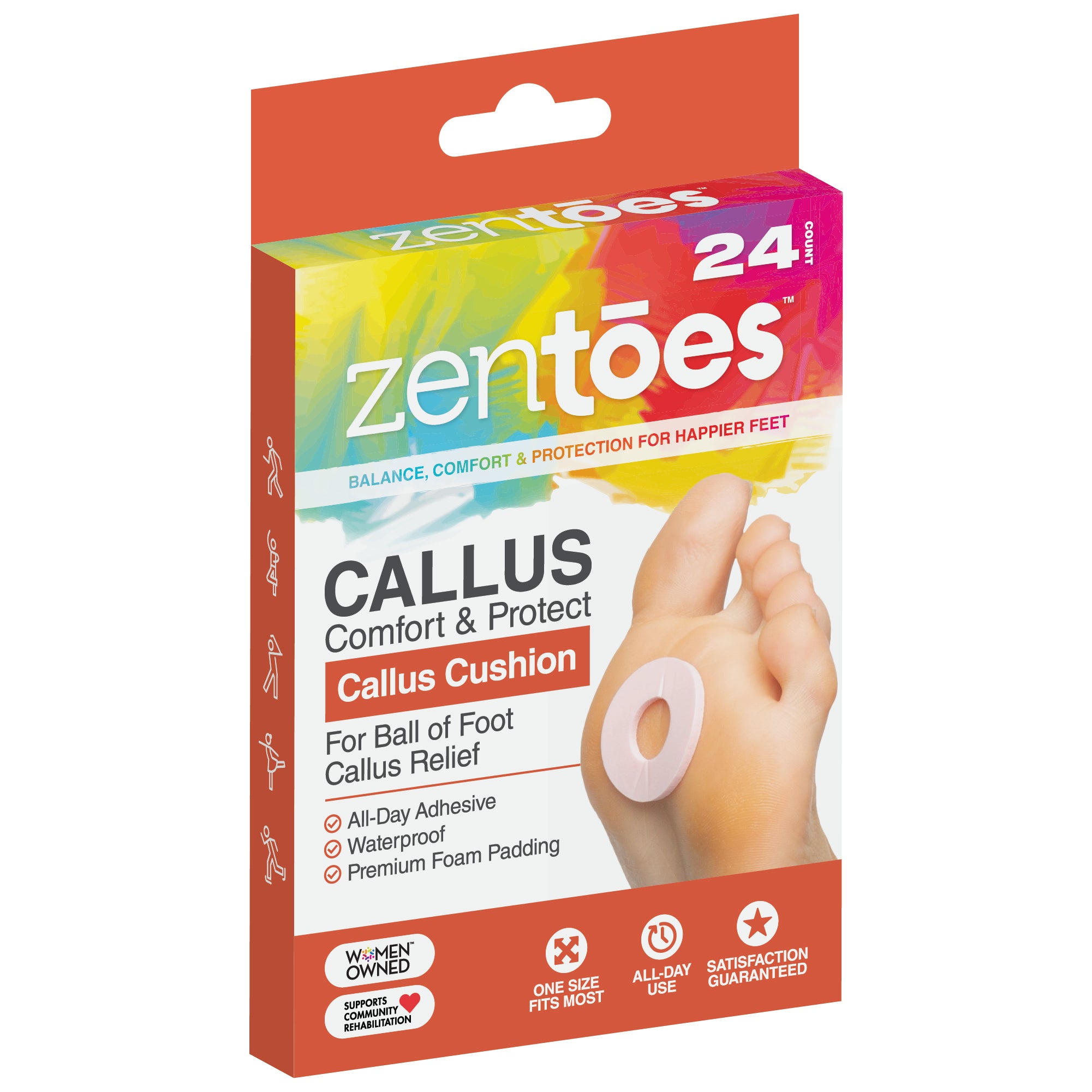 Callus Cushion Pads - Pack of 24 or 48 - ZenToes