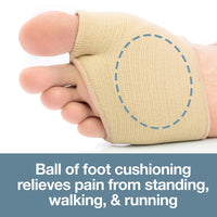 Thumbnail for Fabric Metatarsal Sleeve with Sole Cushion Gel Pads - ZenToes