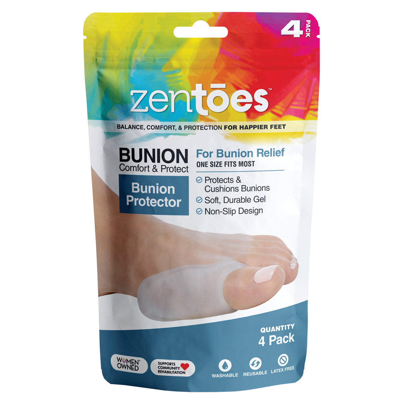 Soft Gel Bunion Shields - 4 Pack - ZenToes