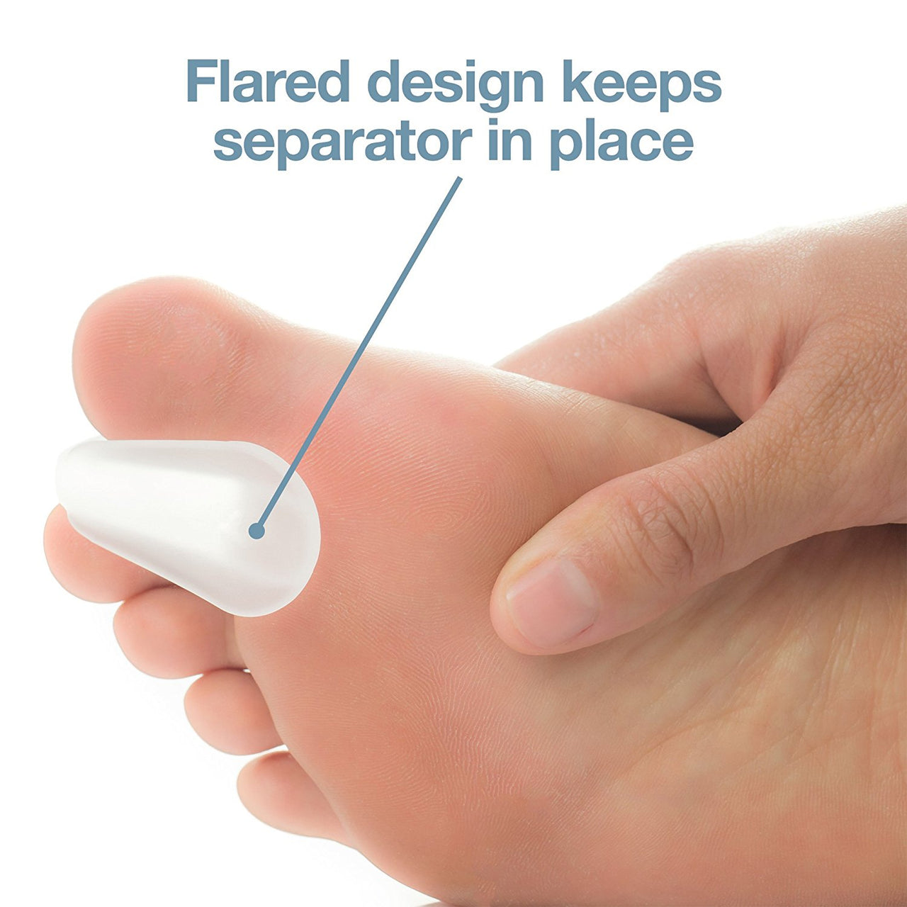 Flared Toe Separators Set of 6 Spacers with No Loop - ZenToes