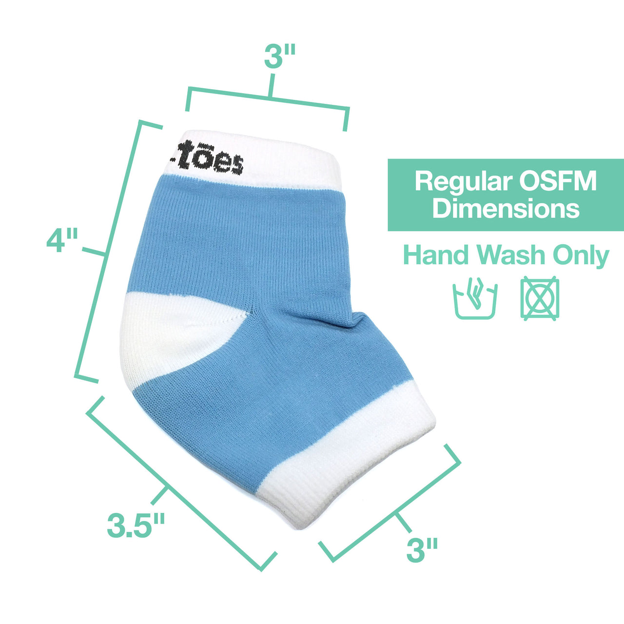 Moisturizing Gel Heel Socks - Cotton - ZenToes