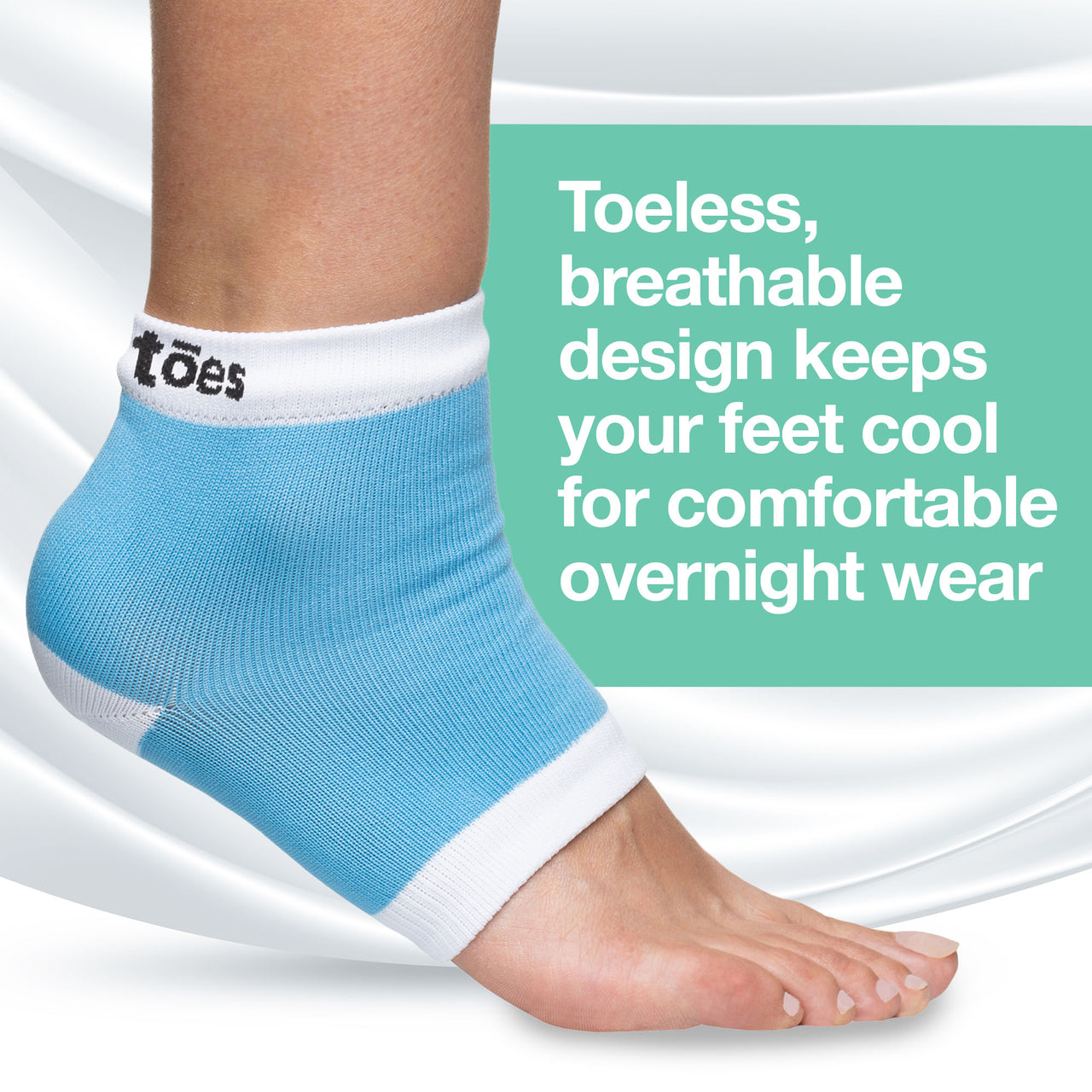 Moisturizing Gel Heel Socks - Cotton - ZenToes