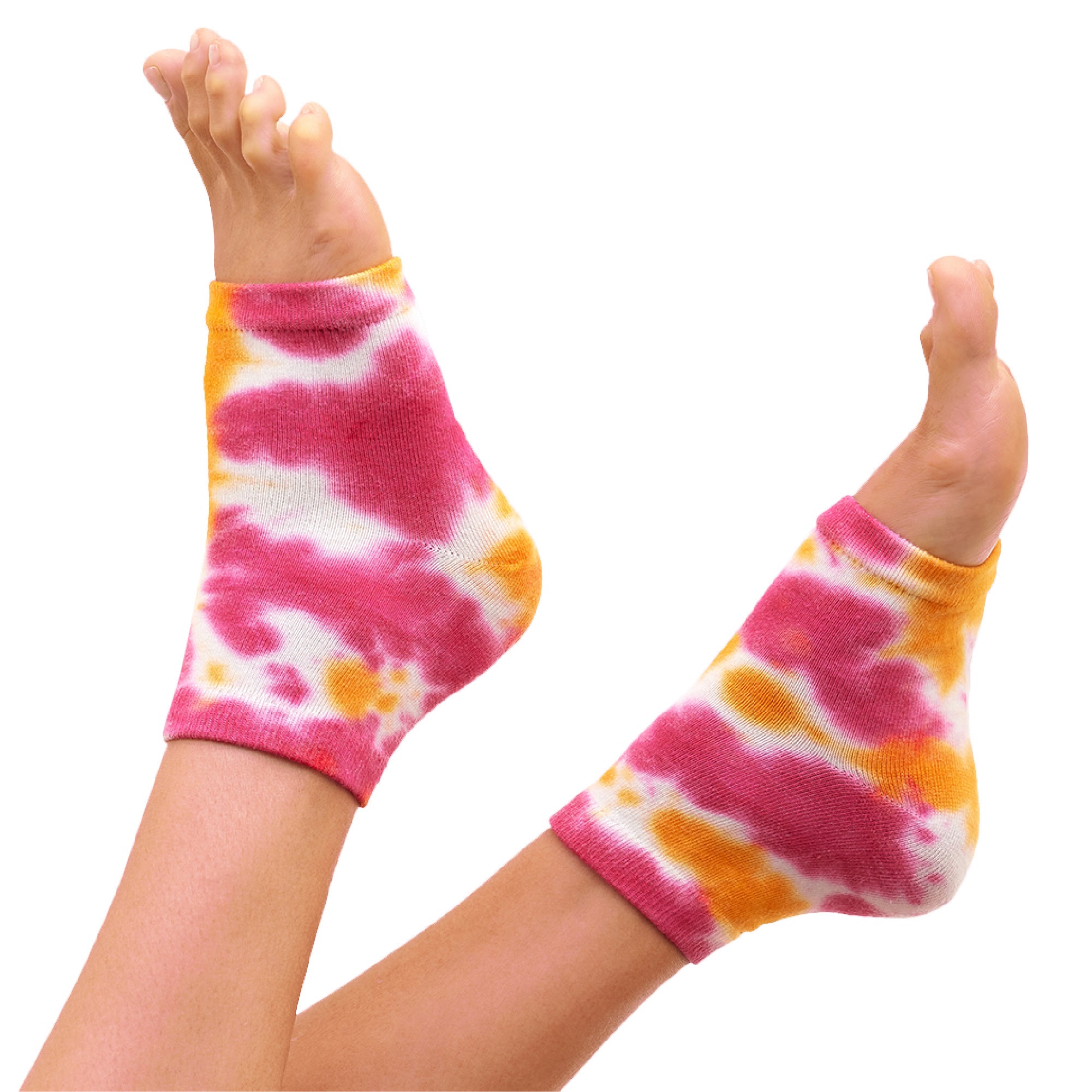 Moisturizing Gel Heel Socks - Tie Dye - ZenToes