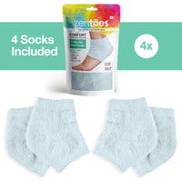 Thumbnail for Moisturizing Gel Heel Socks - Fuzzy - ZenToes