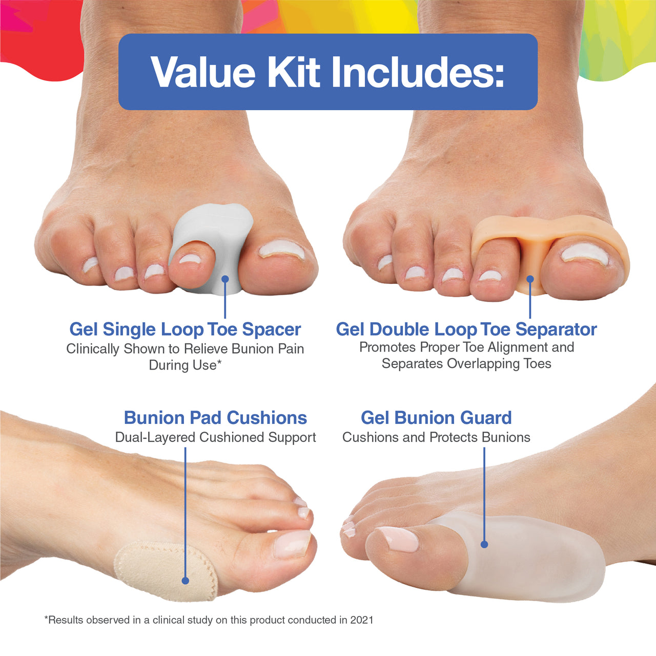 Bunion Relief Value Kit - 18 Pieces - ZenToes