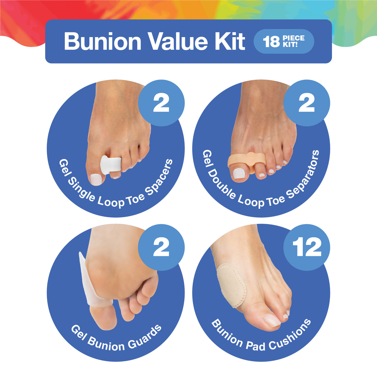 Bunion Relief Value Kit - 18 Pieces - ZenToes