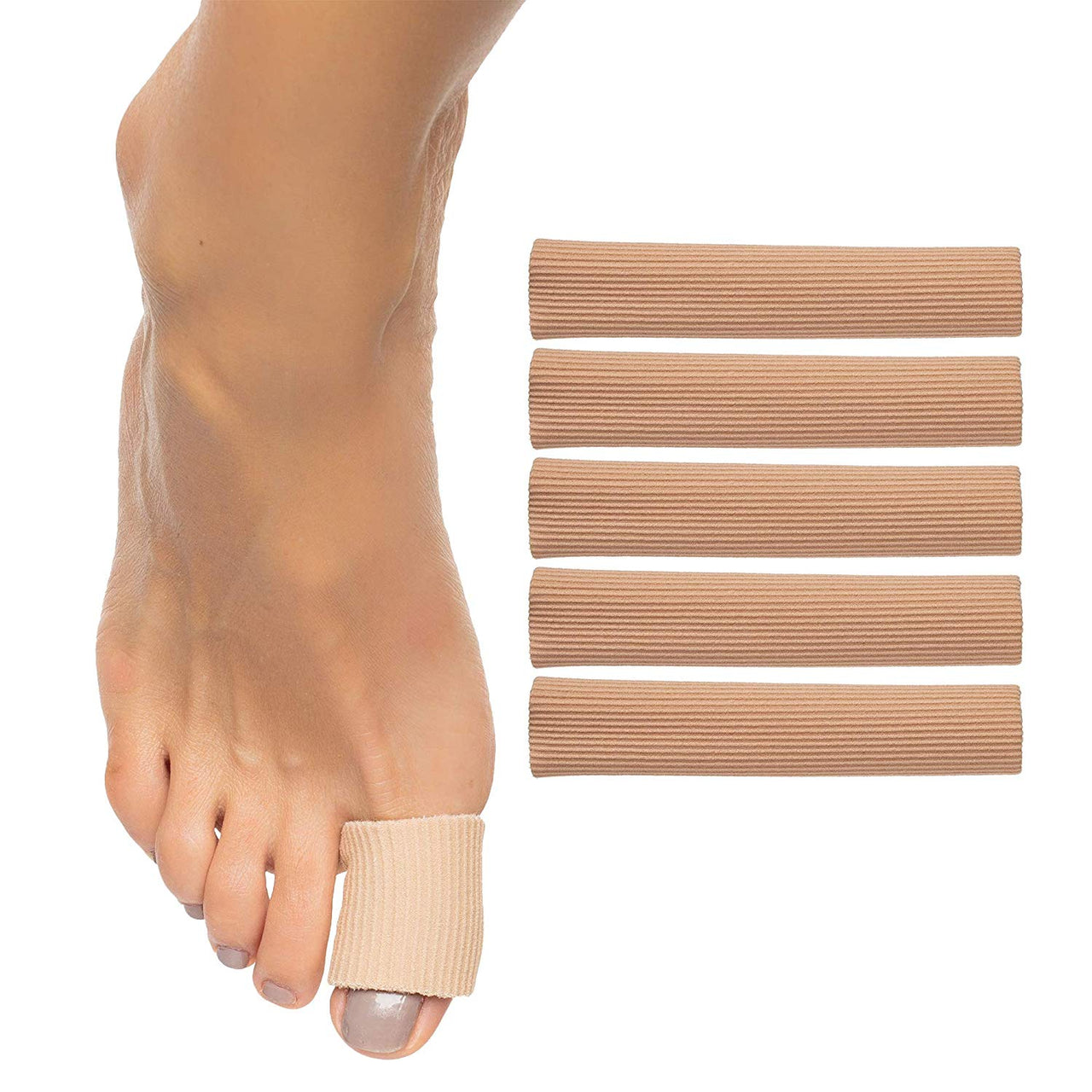 Gel Lined Toe Tubes - 5 Pack - ZenToes