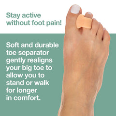 Single Loop Toe Spacer for Bunion Pain - 4 Pack - ZenToes