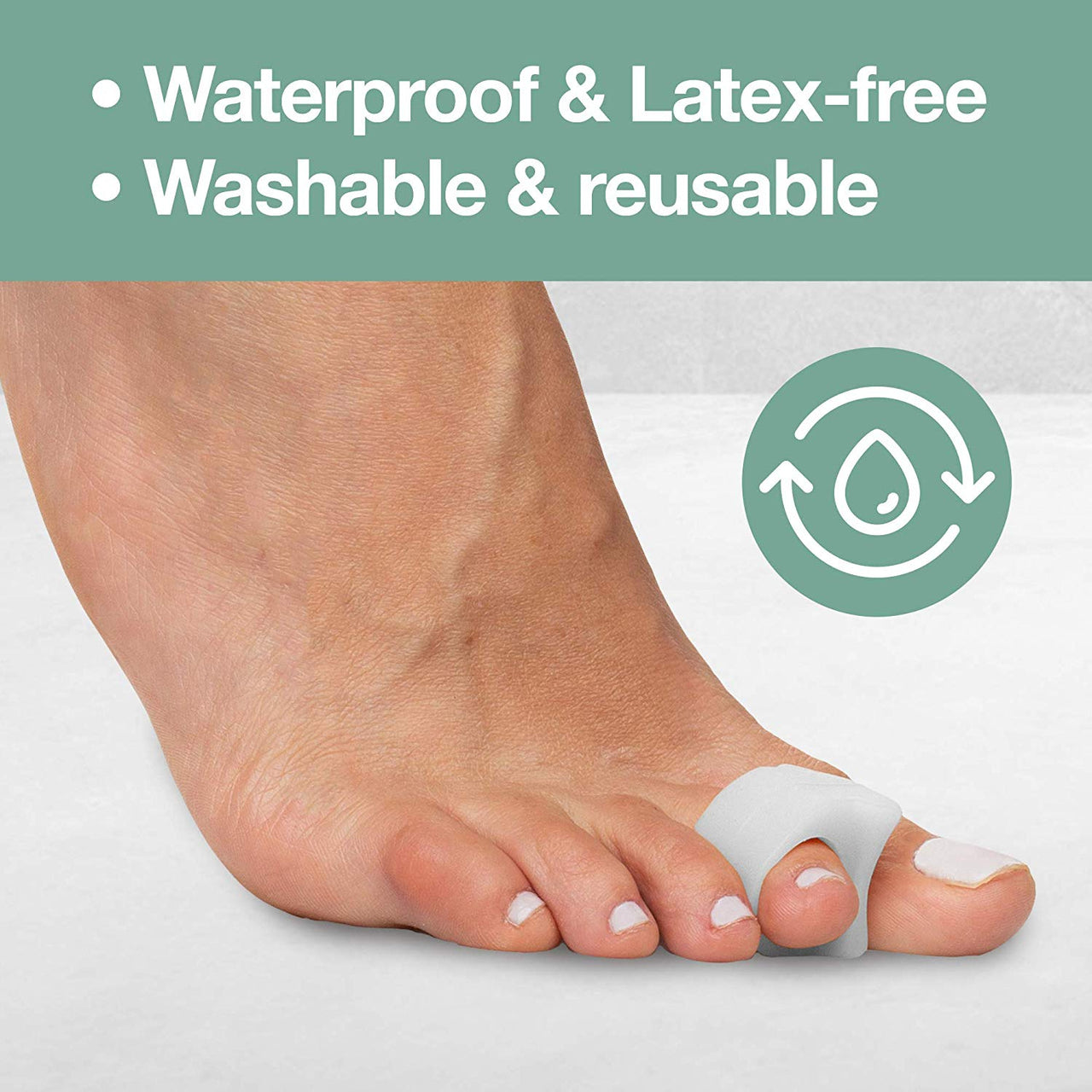 Single Loop Toe Spacer for Bunion Pain - 4 Pack - ZenToes